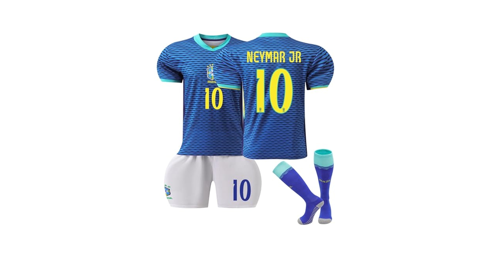 Amazon.co.jp: ネイマール ユニフォーム Neymar 背番号10 24-25
